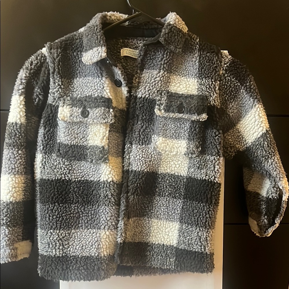 Cozy Kids Checkered Jacket
